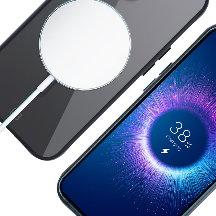 3mk Satin Armor MagCase with MagSafe for iPhone 14 Pro - Clear with Black Frame