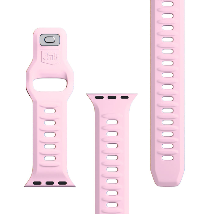 3mk Silicone Watch Strap for Apple Watch 38 / 40 / 41 mm - pink