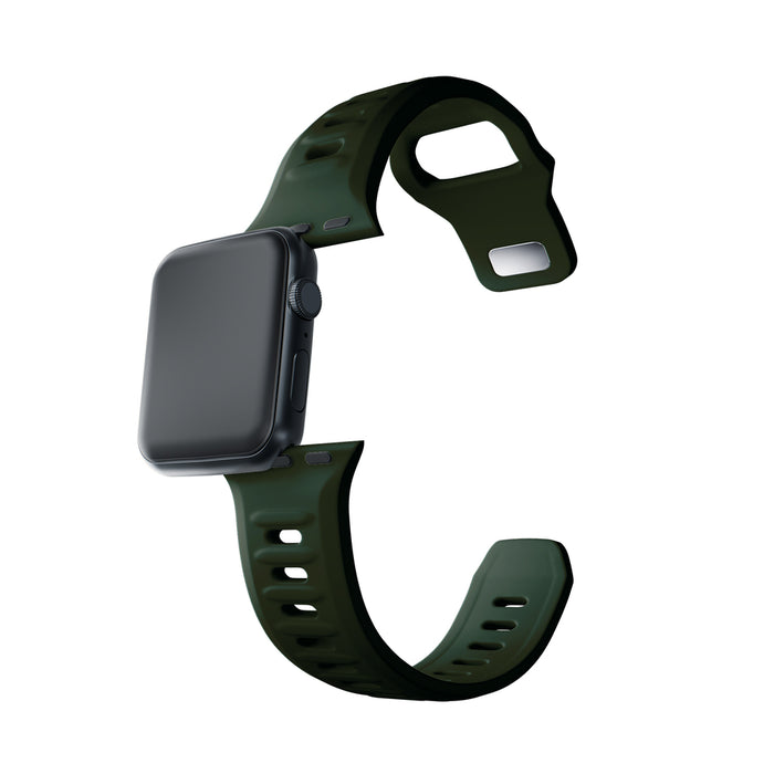 3mk Silicone Watch Strap for Apple Watch 42 / 44 / 45 / 49 mm - green