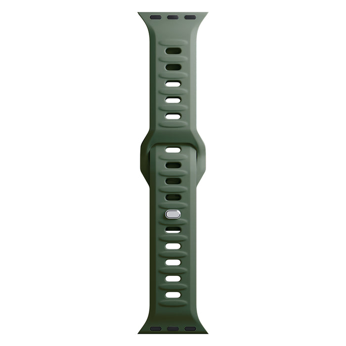 3mk Silicone Watch Strap for Apple Watch 42 / 44 / 45 / 49 mm - green