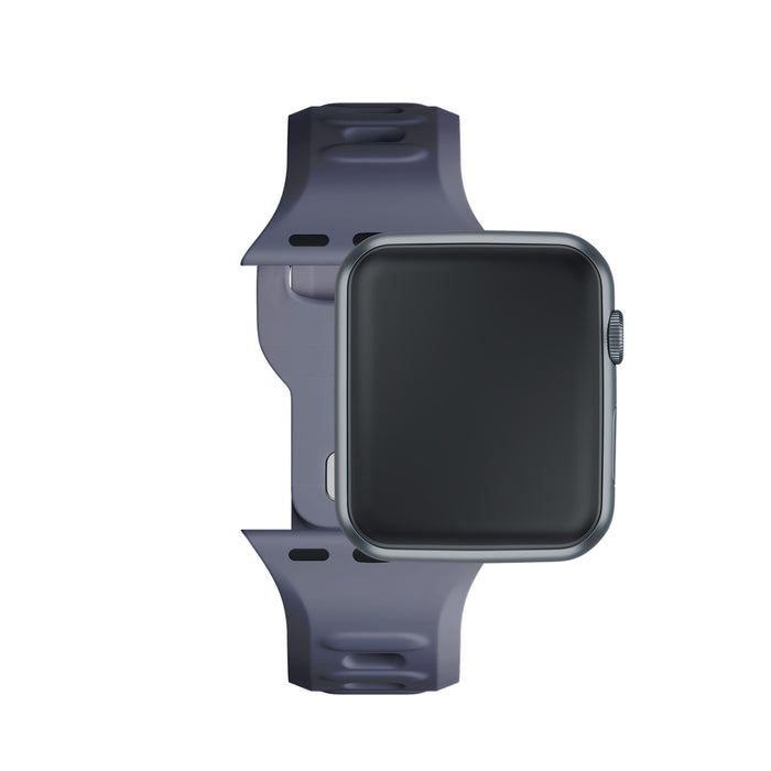 3mk Silicone Watch Strap for Apple Watch 42 / 44 / 45 / 49 mm - gray