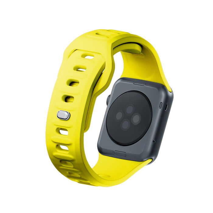 3mk Silicone Watch Strap for Apple Watch 38 / 40 / 41 mm - yellow