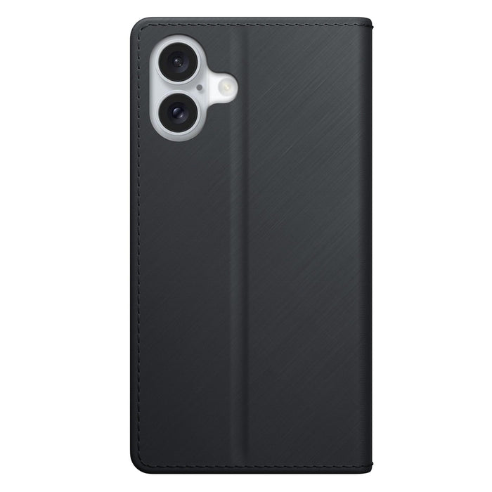 3mk Wallet Case for iPhone 16 - Black