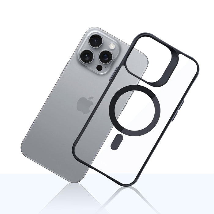 3mk Satin Armor MagCase with MagSafe iPhone 16 Pro Max - Clear with Black Frame