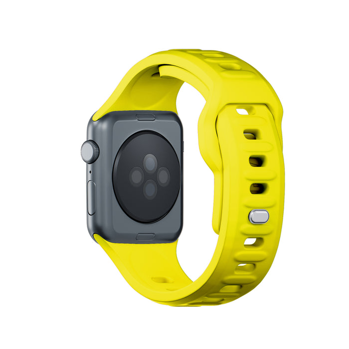 3mk Silicone Watch Strap for Apple Watch 42 / 44 / 45 / 49 mm - yellow