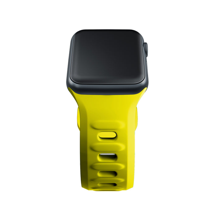 3mk Silicone Watch Strap for Apple Watch 42 / 44 / 45 / 49 mm - yellow