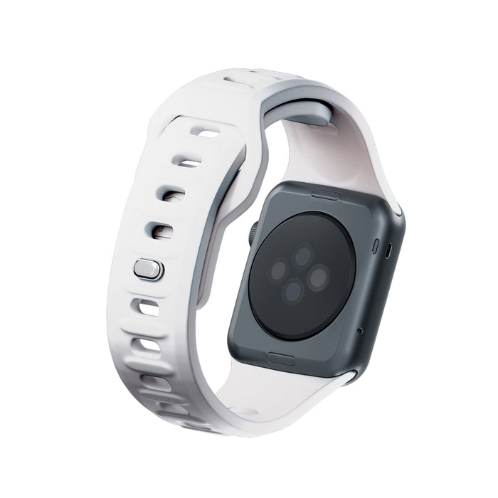 3mk Silicone Watch Strap for Apple Watch 38 / 40 / 41 mm - white