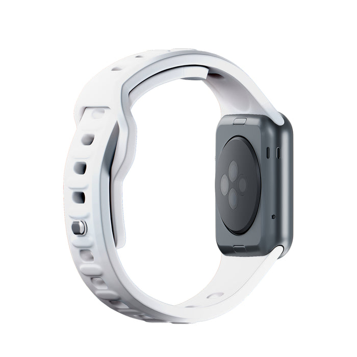 3mk Silicone Watch Strap for Apple Watch 38 / 40 / 41 mm - white