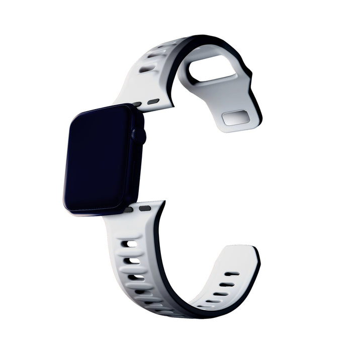 3mk Silicone Watch Strap for Apple Watch 38 / 40 / 41 mm - white