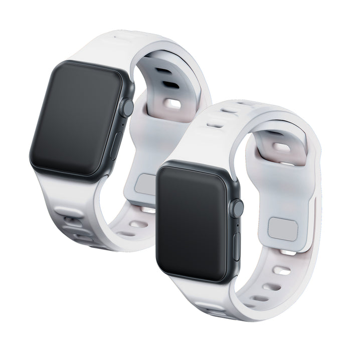 3mk Silicone Watch Strap for Apple Watch 38 / 40 / 41 mm - white