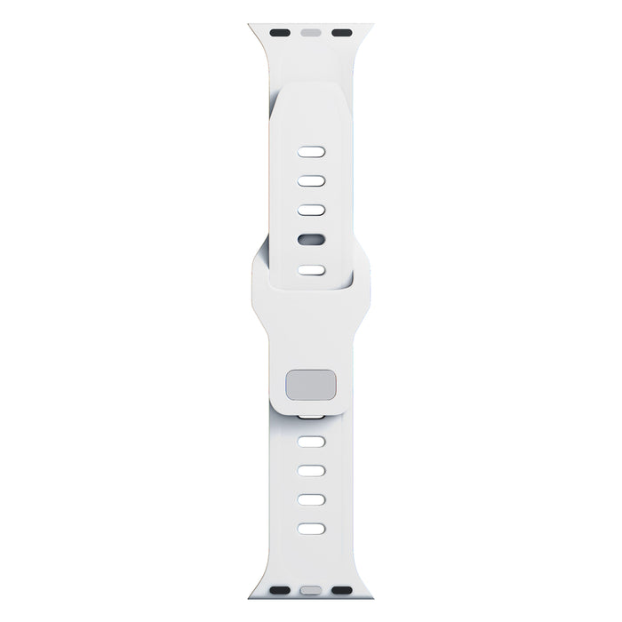 3mk Silicone Watch Strap for Apple Watch 38 / 40 / 41 mm - white