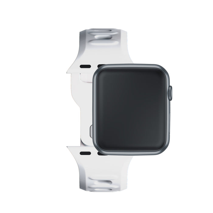 3mk Silicone Watch Strap for Apple Watch 38 / 40 / 41 mm - white
