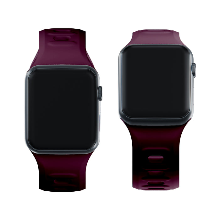 3mk Silicone Watch Strap for Apple Watch 42 / 44 / 45 / 49 mm - Burgundy