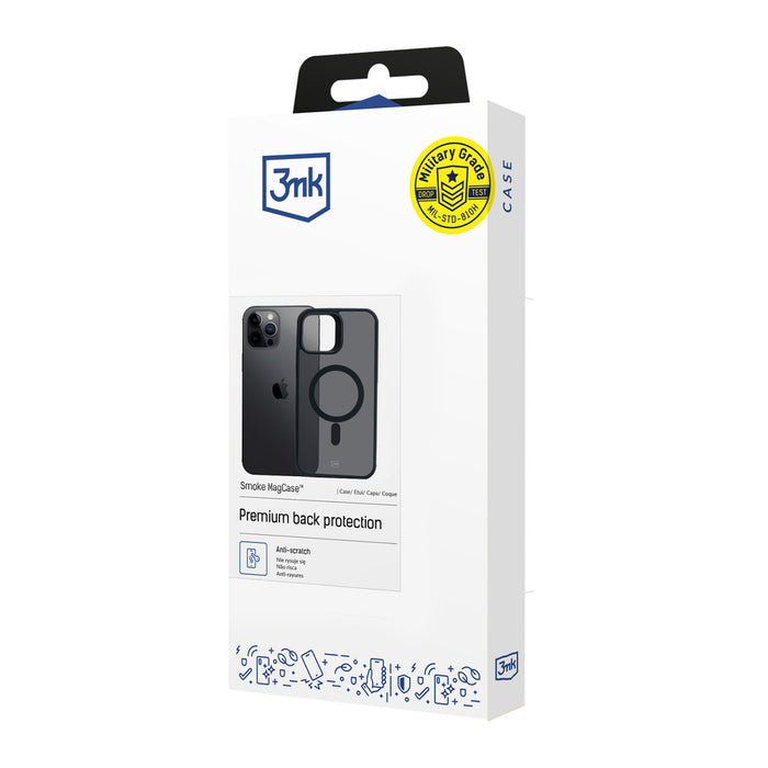 3mk Smoke MagCase for Apple iPhone 12 Pro Max - Black