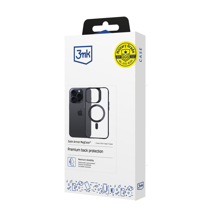 3mk Satin Armor MagCase for Apple iPhone 13 Pro Max - Transparent