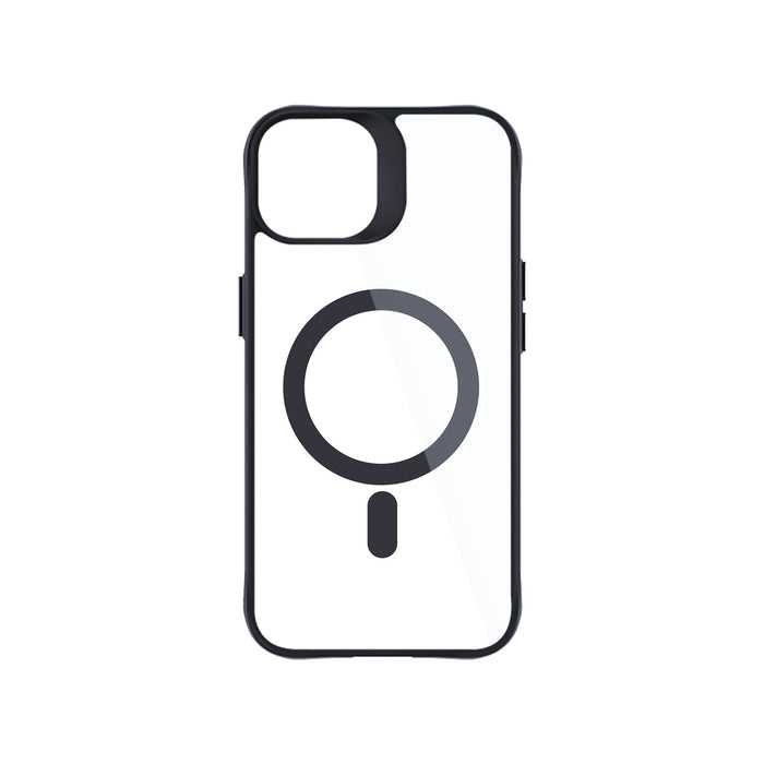 3mk Satin Armor MagCase with MagSafe for iPhone 15 - Clear with Black Frame