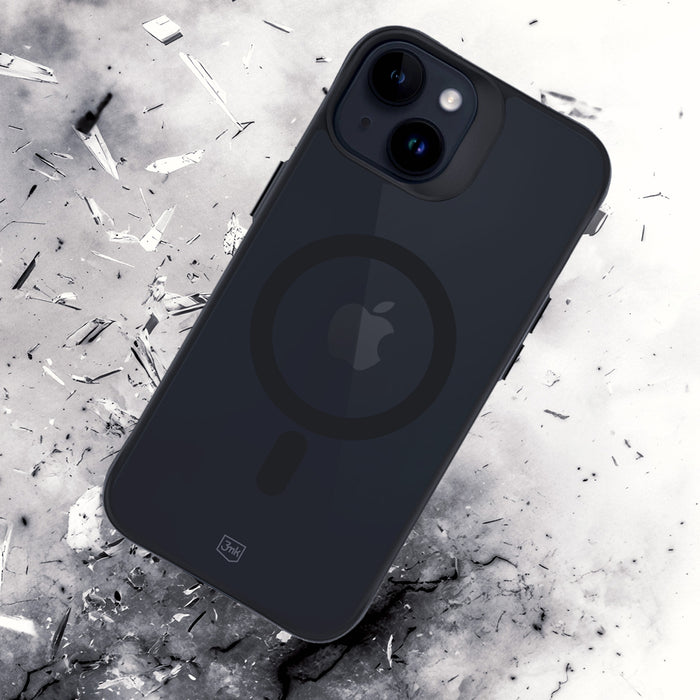 3mk Smoke MagCase with MagSafe for iPhone 15 - semi-transparent