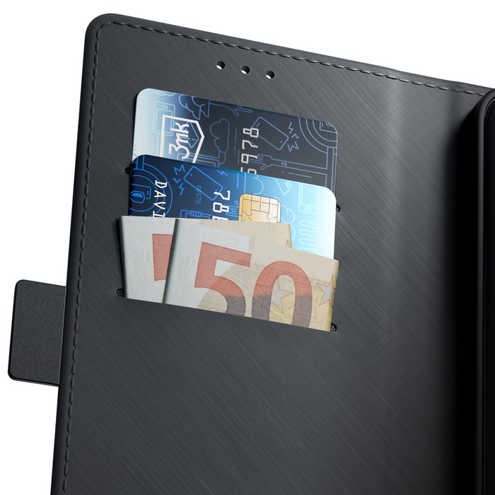 3mk Wallet Case for iPhone 13 Pro - Black