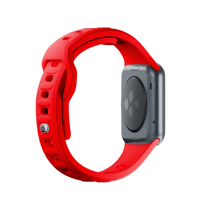 3mk Silicone Watch Strap for Apple Watch 38 / 40 / 41 mm - red