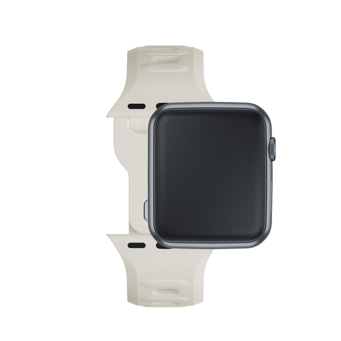 3mk Silicone Watch Strap for Apple Watch 42/44/45/49mm - beige