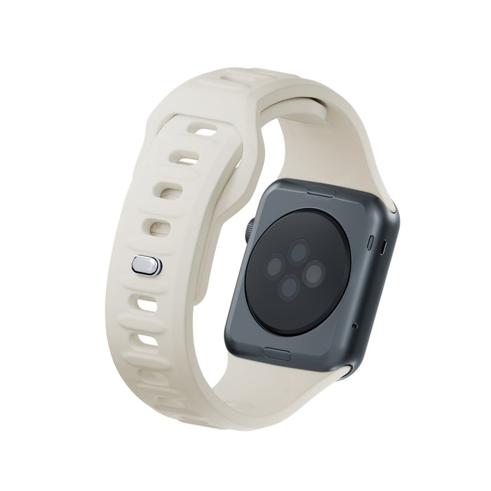 3mk Silicone Watch Strap for Apple Watch 42/44/45/49mm - beige