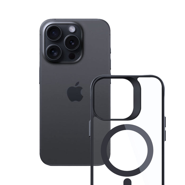 3mk Satin Armor MagCase with MagSafe for iPhone 13 Pro - Clear with Black Frame