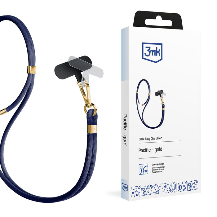 Smartphone lanyard 3mk EasyClip Elite - blue