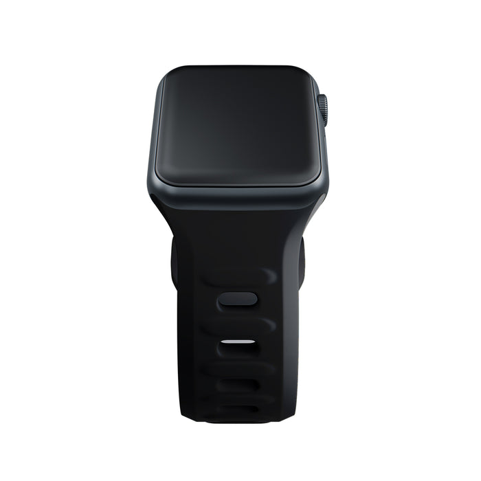 3mk Silicone Watch Strap for Apple Watch 42 / 44 / 45 / 49 mm - black