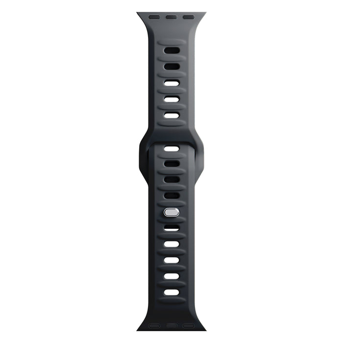 3mk Silicone Watch Strap for Apple Watch 42 / 44 / 45 / 49 mm - black