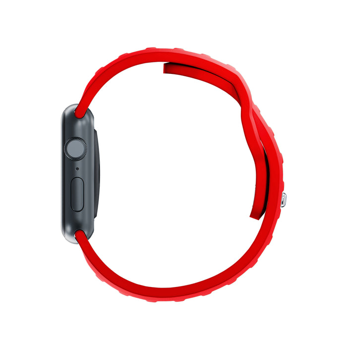 3mk Silicone Watch Strap for Apple Watch 42 / 44 / 45 / 49 mm - red