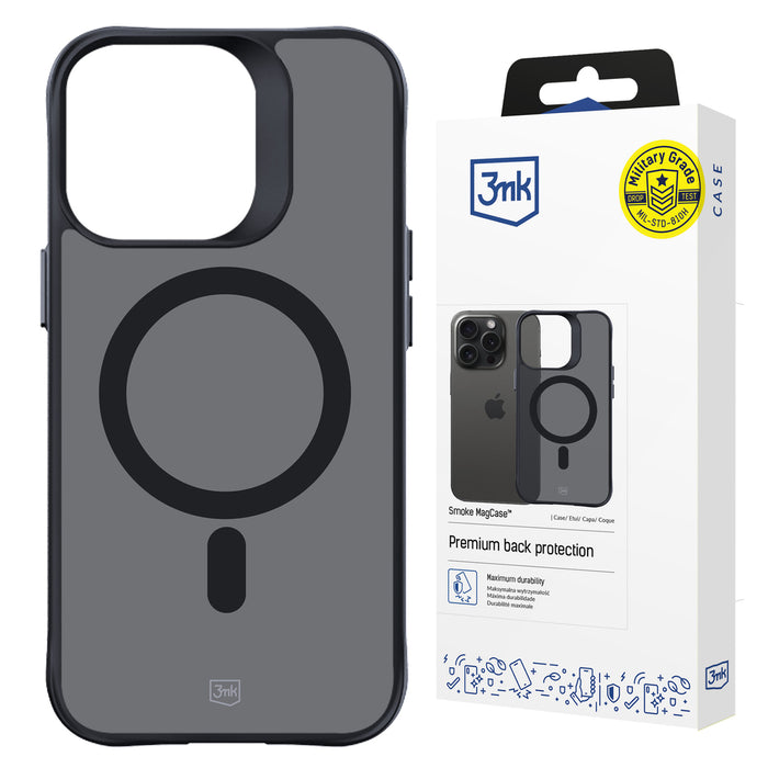 3mk Smoke MagCase with MagSafe for iPhone 14 Pro Max - Semi-Transparent