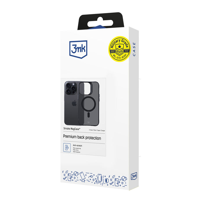 3mk Smoke MagCase with MagSafe for iPhone 14 Pro Max - Semi-Transparent