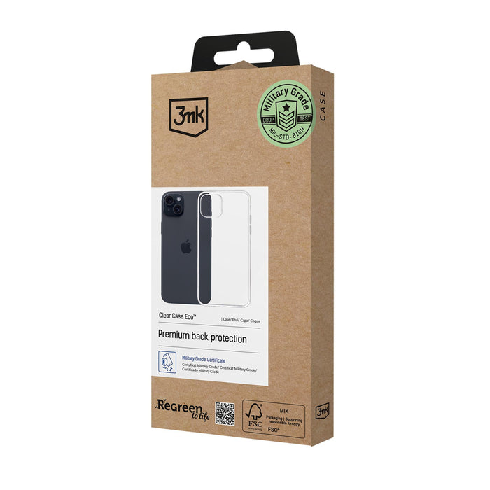 3mk Clear Case Eco for Apple iPhone 15 plus - transparent