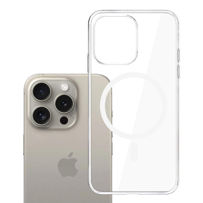 3mk Clear MagCase Case for Apple iPhone 15 Pro Max - Transparent