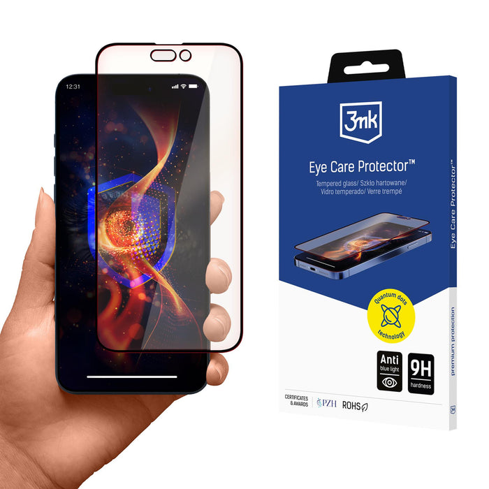 3mk Eye Care Protector Tempered Glass for Apple iPhone 15 Plus/16 Plus