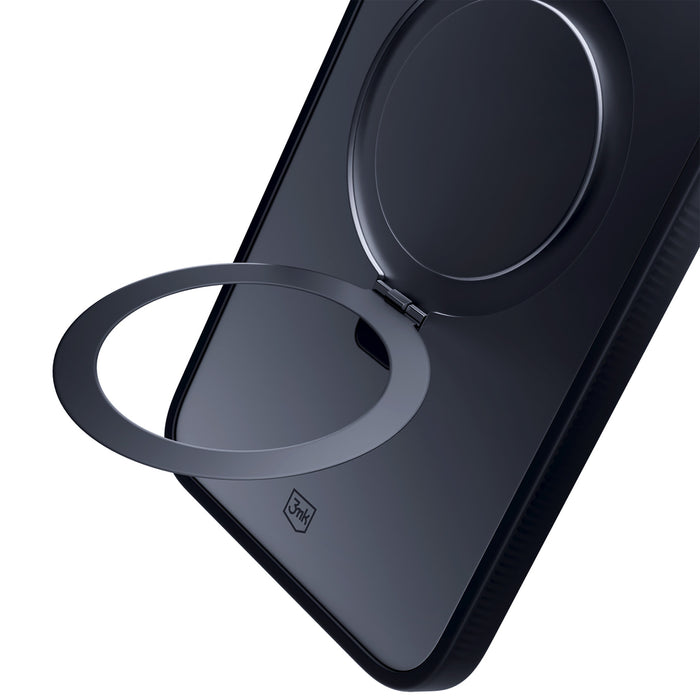3mk Smoke Case Mag&amp;Stand for Apple iPhone 15 plus - black