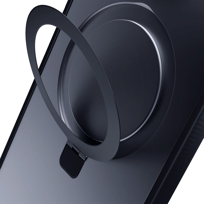 3mk Smoke Case Mag&amp;Stand for Apple iPhone 15 plus - black
