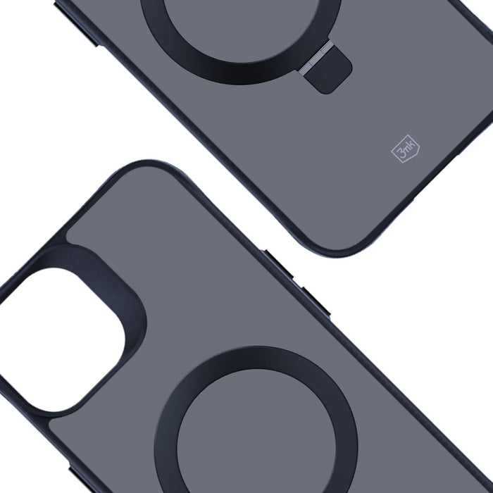 3mk Smoke Case Mag&amp;Stand for Apple iPhone 13/14 - black