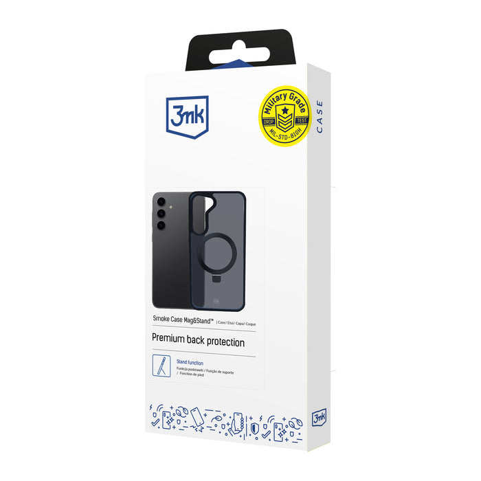 3mk Smoke Case Mag&amp;Stand for Samsung Galaxy S24+ - black
