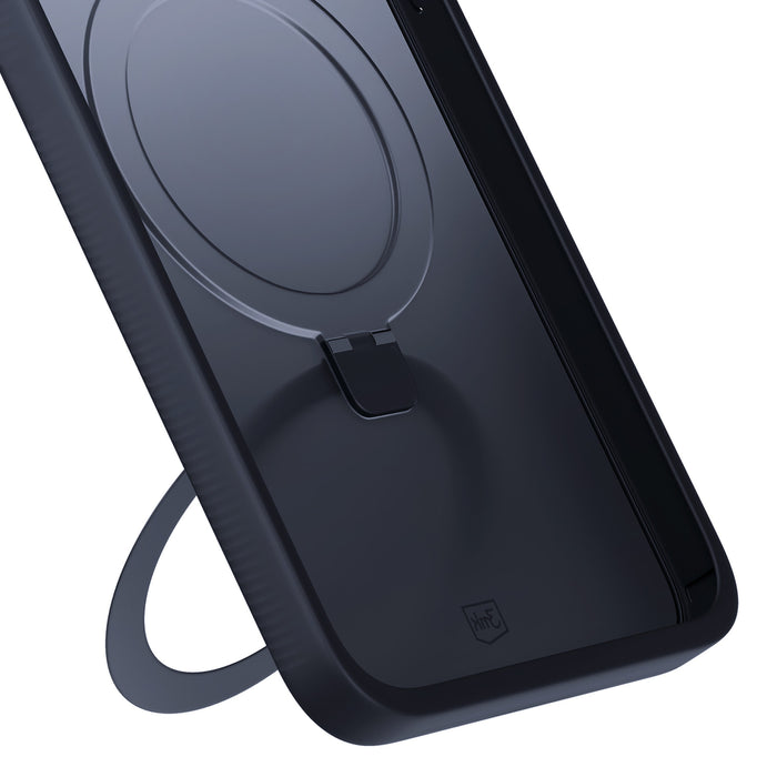 3mk Smoke Case Mag&amp;Stand for Apple iPhone 16 pro max - black