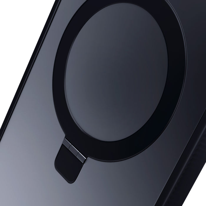 3mk Smoke Case Mag&amp;Stand for Apple iPhone 16 pro max - black