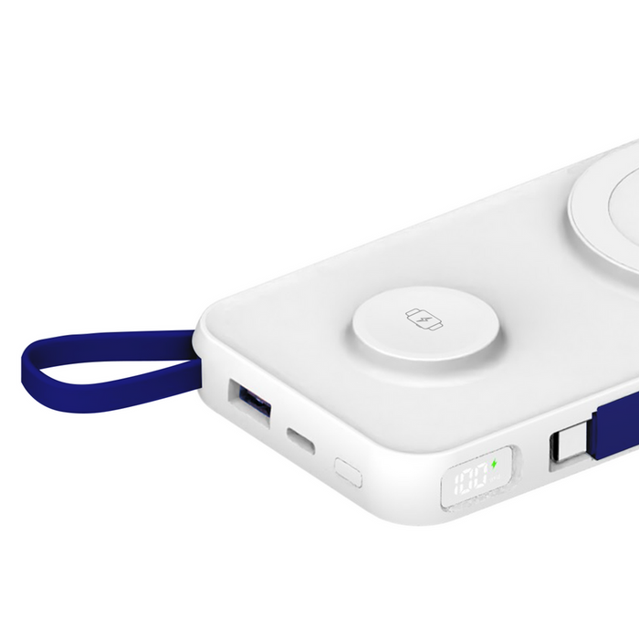 Powerbank 3mk PastelUp 10,000mAh 22.5W USB 1A1C - white