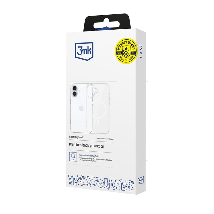3mk Clear MagCase for Apple iPhone 16 - transparent
