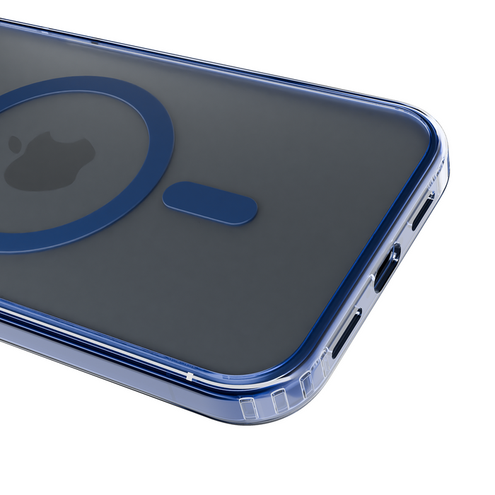3mk Frosty MagCase Blue Case for Apple iPhone 16 Pro Max - Transparent