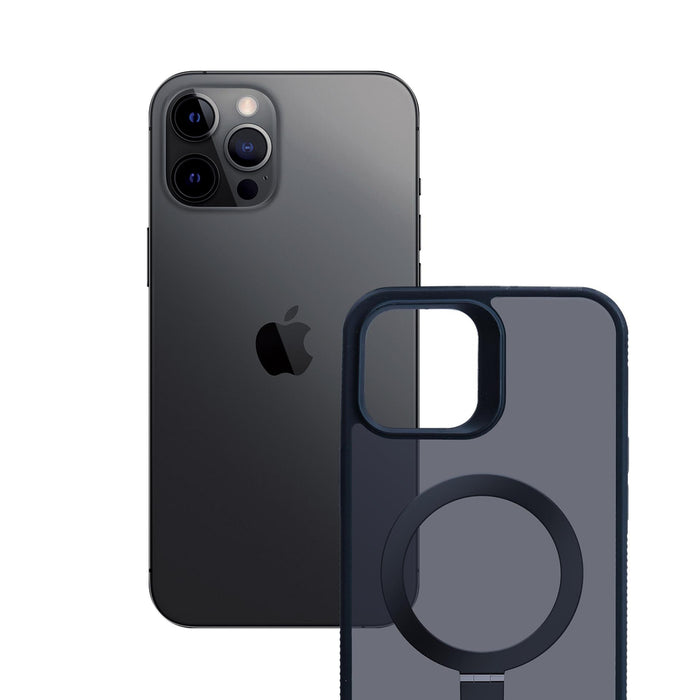 3mk Smoke Case Mag&amp;Stand for Apple iPhone 12 pro max - black