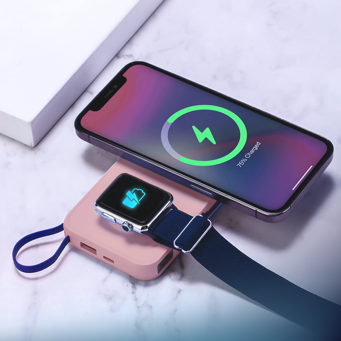 Powerbank 3mk PastelUp 10,000mAh 22.5W USB 1A1C - pink