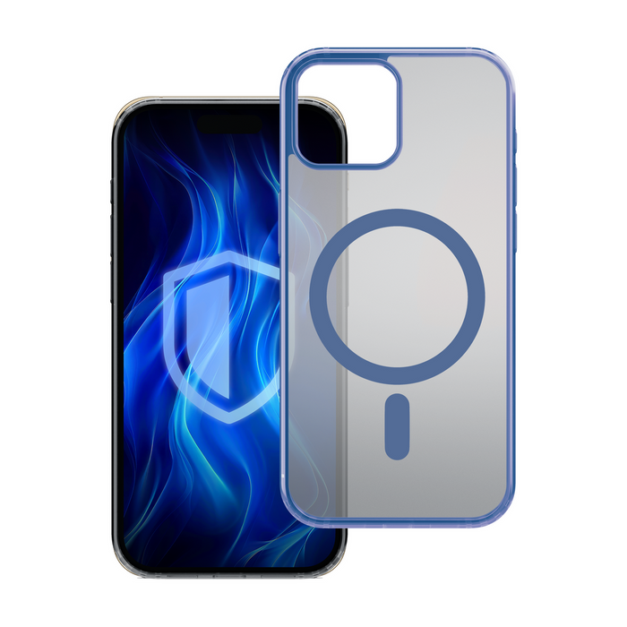 3mk Frosty MagCase Blue Case for Apple iPhone 14 Plus - Transparent
