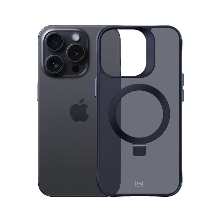 3mk Smoke Case Mag&amp;Stand for Apple iPhone 14 pro max - black