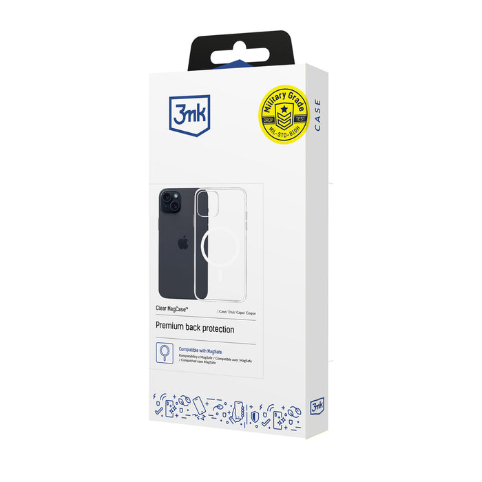 3mk Clear MagCase for Apple iPhone 15 Plus - transparent