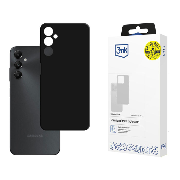 3mk Silicone Case for Samsung Galaxy A05s - Black
